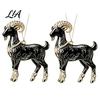 Festive Home Decorations 2Pcs 2D Goat Hanging Ornaments, Acrylic Winged Pendants, Year of Holiday Party Ornaments The Auspicious for Tree, Mantel, New
