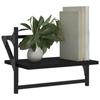 VidaXL Wall Shelves with Bars 2 Pcs Black 40x25x30 Cm 836238