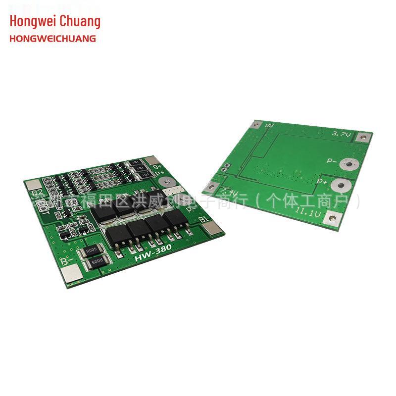 3S 12V 18650 Lithium Battery Protection Board with Balancing, 25A Overcurrent Overcharge/Discharge Protection.