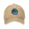 Jurassic Park Shattered Baseball Caps Vintage Funny Sports Hats Activities Adjustable Fit Cap Original Hat for Men Women