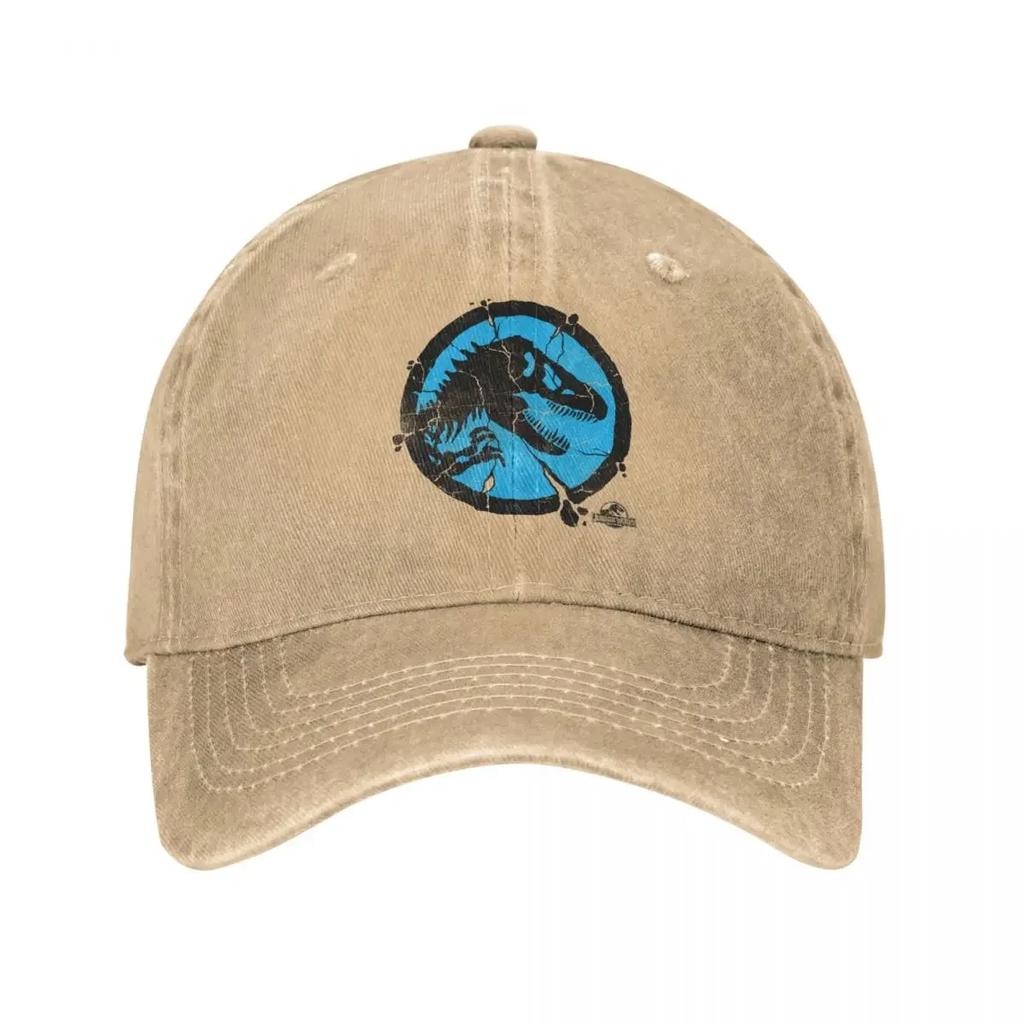 Jurassic Park Shattered Baseball Caps Vintage Funny Sports Hats Activities Adjustable Fit Cap Original Hat for Men Women
