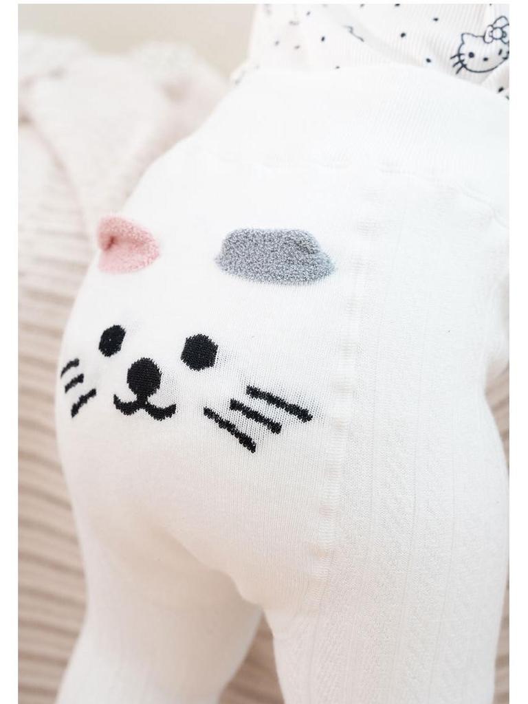 Infant Velvety Big Butt Base Layer Jumpsuit with Socks - Warm Autumn/Winter Style for Boys & Girls