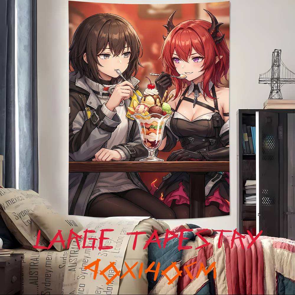 Pretty Hot Girl Laevatein Tapestry Decoration Bedroom Dormitory Background Cloth Holiday Home Party Living Room Club Tapestry