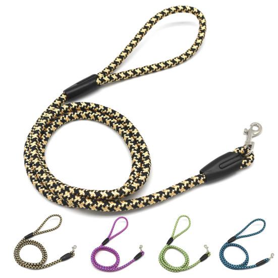 Pet Dogs Rope Plaid Pattern Wear-resistant Flexible Universal Pet Traction Leash for Small