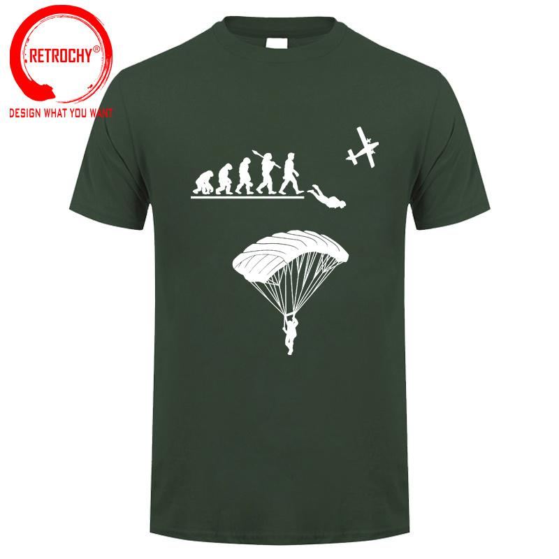 Paragliding Skydiving Evolution T Shirt Unisex Evolution Of Skydiver Tshirt Skydive Parachuting Lover Tee Shirt Paraglider Tshirt