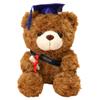 23/28cm Bachelor Bear Plush Toy Cute Bear Animal Doll Doctor Cap Graduation Bear Doll  Party Favors