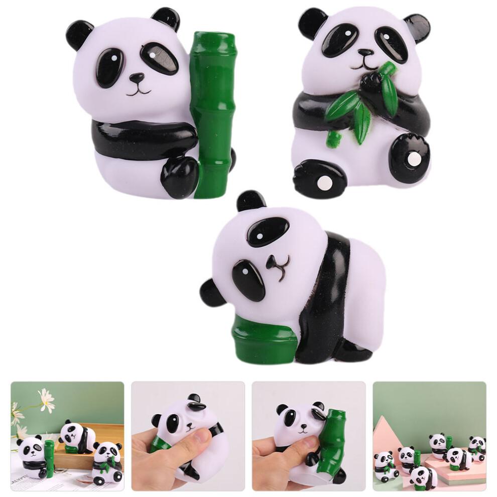 3Pcs Panda Shape Squeeze Toys For Stress Relief