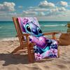 Ultra-Soft Beach Towel with Stitch Theme,Ideal for Pool - Camping, Diving - Perfect Travel Essential, Vibrant Beach Towel.