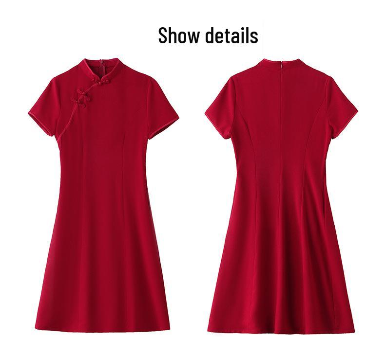 Chinese Retro Cheongsam: 2025 Slim Fit Summer Dress for Women, LX281