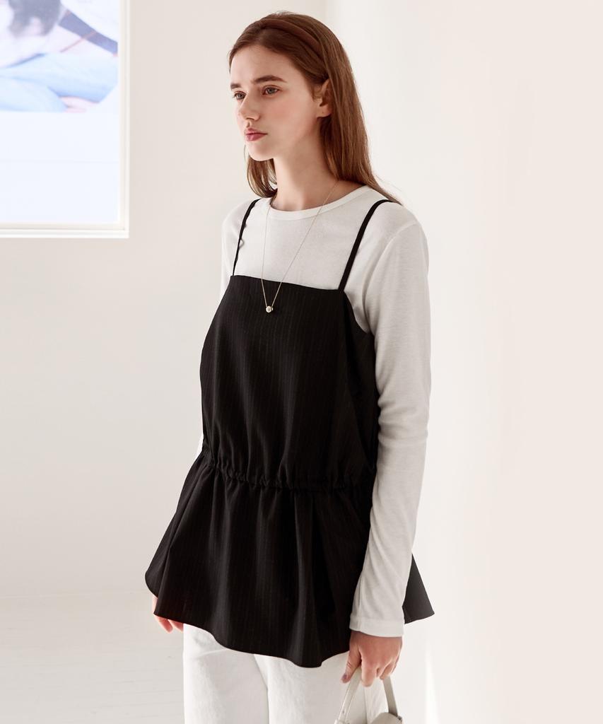 SLOWLOLLI Stripe Layered Bustier_2 Colors