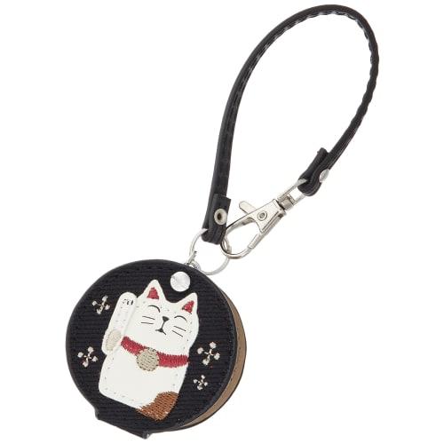 Fieldwork Taschenuhr, Maneki Neko Design mit Lupe, LW047-4, Damen, Schwarz