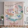 L-Linabell Blackout Curtain for Room 2 Panel Kitchen Curtains for Camera Shades Halloween Decoration Partition Living Elegant