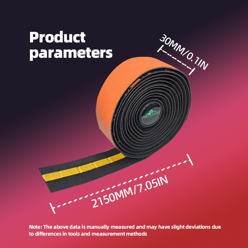 Bicycle Handlebar Tape Triangular Gradient Color Anti-Slip Design Abrasion Resistant Durable Secure Fit for Road Bikes
