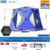 Hexagonal Cotton Ice Fishing Tent - Thickened, No Assembly Needed