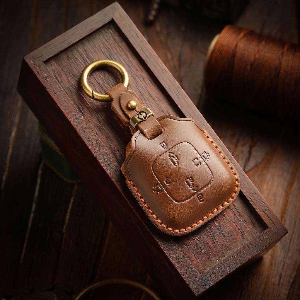 Retro Key Cover Is Suitable for Extremely Krypton 001/007 Car Pure Hand-stitched Real Cowhide Key Protection Bag