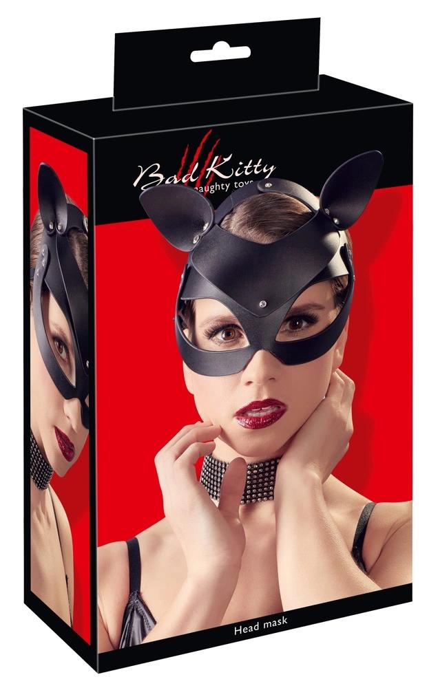 Bad Kitty - Cat Mask with Ears and Small Studs