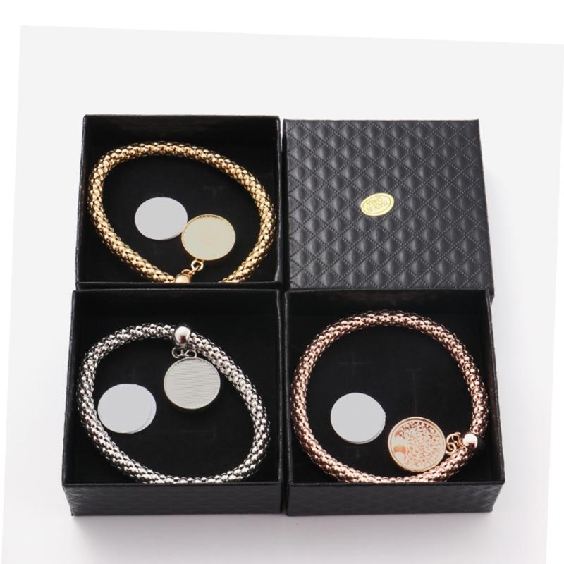 Custom Hitteoverdracht Lege Ronde Metalen Hanger Ronde Armband Sieraden Hanger voor Vrienden/Familie