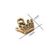 20pcs/lot 13x14mm Charms Crown Tibetan Gold Color Charms Pendants Findings DIY Bracelet Jewelry Making Supplies Handmade Craft