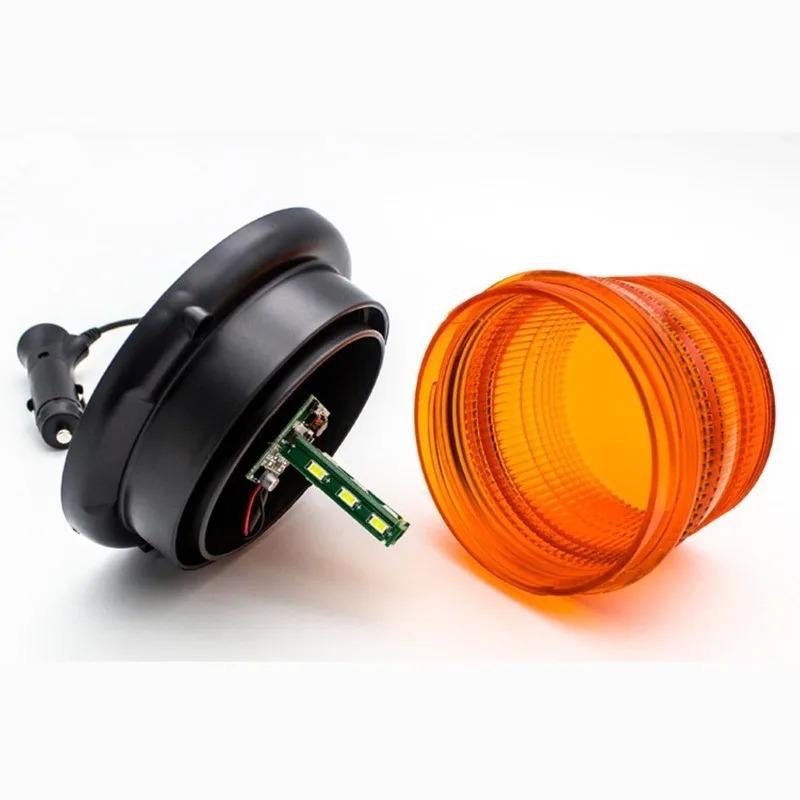 12~24V LED Strobe Light Circular Car Rotating Traffice Indication Orange Red Flash Car Warning Light Portable Warning Lighting