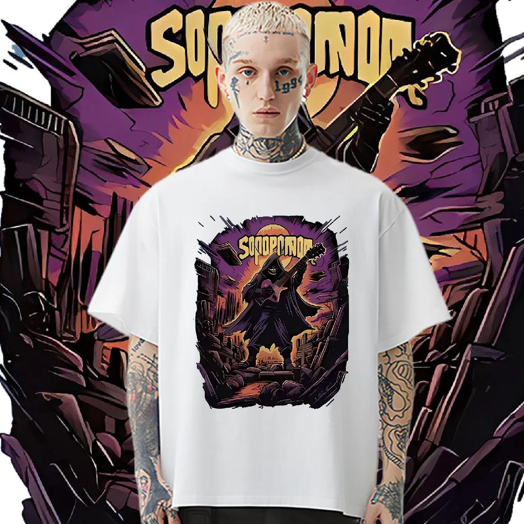 Skeleton Wanderer T-shirt Loose Round Neck Tops Hip Hop Men Summer Tshirt High Quality Tees Causal Oversize Clothes
