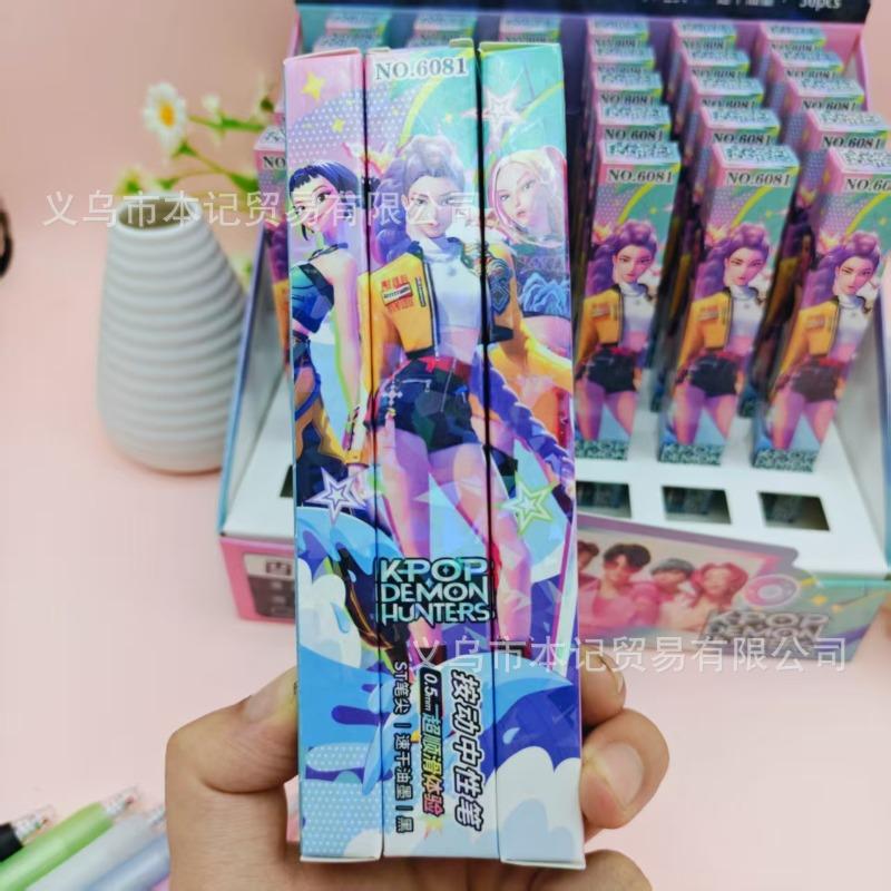 Kpop Dämonenjäger Niedliche 0,5 mm Gelstifte Kawaii Schreibwaren Cartoon Anime Derivative Peripheriegeräte Schulbürobedarf Partygeschenke