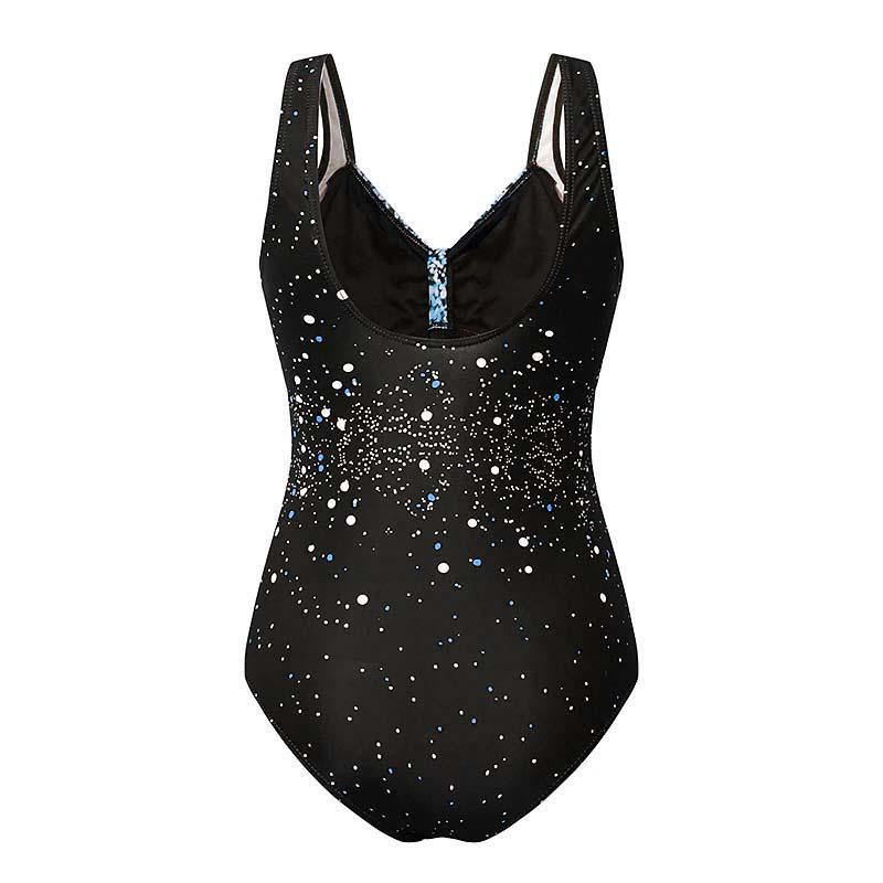 2022 Koreanischer Schwarzer Bedruckter Bikini Damen Hüfthebender Dreieck Badeanzug