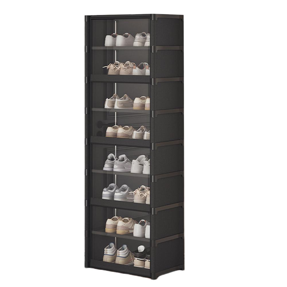 9-Tier Sneaker Rack Organizer Shoe Rack Organizer Holds 18 Pairs Tall Shoe Rack Shoes Cabinet Closed Shelves for Closet Entryway