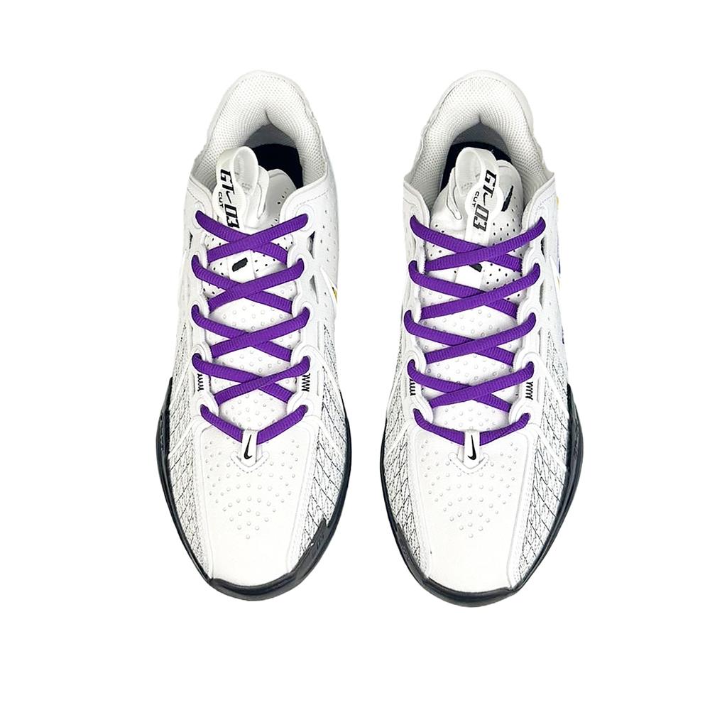 Nike G.T. Cut 3 Cushioning, Wear Resistant Low Top Basketball Shoes Unisex White Purple DV2918-102(Team40-)
