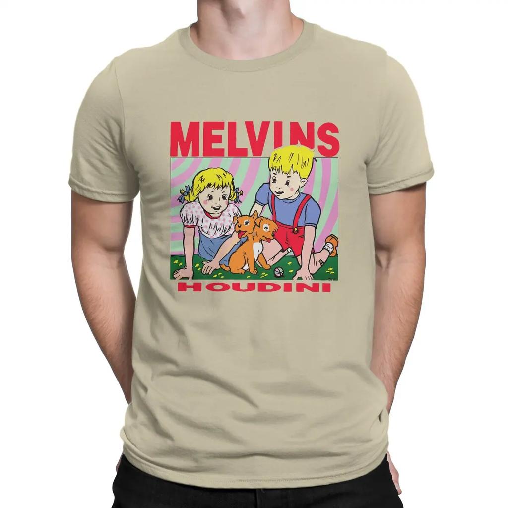 Houdini Herren T-Shirt Melvins Rundhals Oberteile 100% Baumwolle T-Shirt Lustiges Top Hohe Qualität Geburtstagsgeschenke