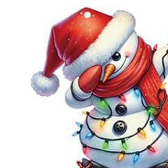Christmas Snowman Ornaments Cartoon Snowman Hanging Decoration Xmas Tree Wooden Crafts for Tree Car Holiday Home Decor