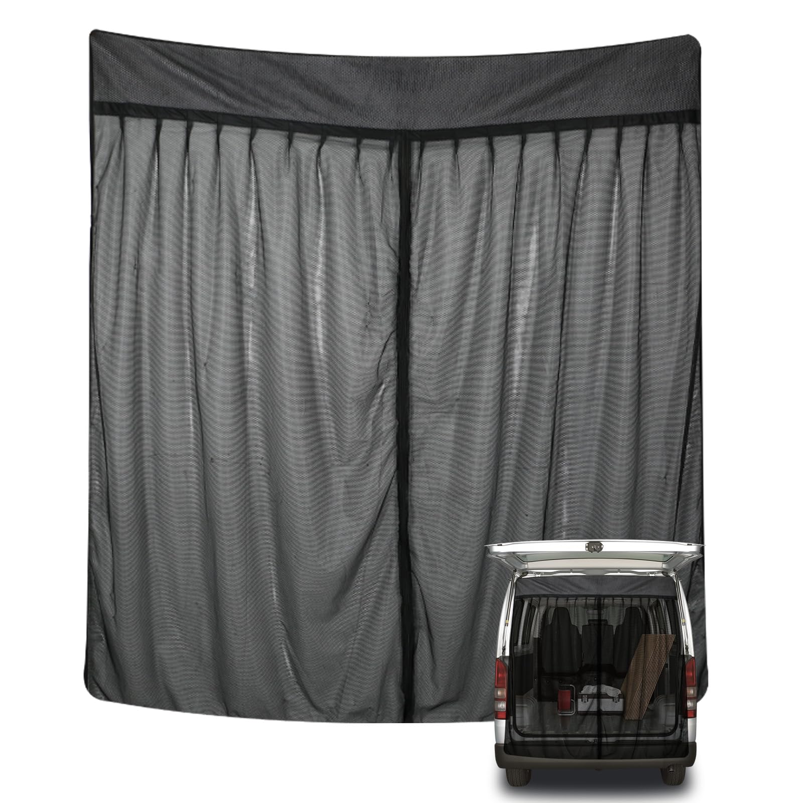 

Tusamika Car Insect Repellent Net for Toyota Hiace Series Model Car Screen for Sleeping in the Car Insect Repellent for Motorcycle Doors Strong Magnet