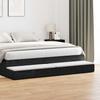 Bed Drawers Black Oak Effect 180 x 36.5 x 16.5 cm