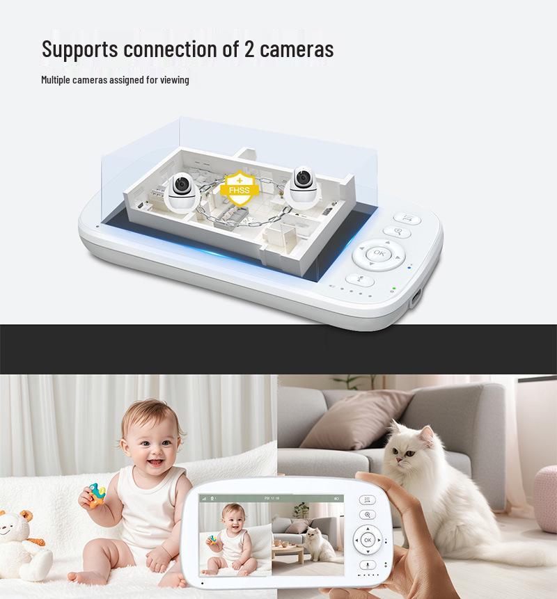 5-inch Smart Outdoor Baby Monitor Camera for Home