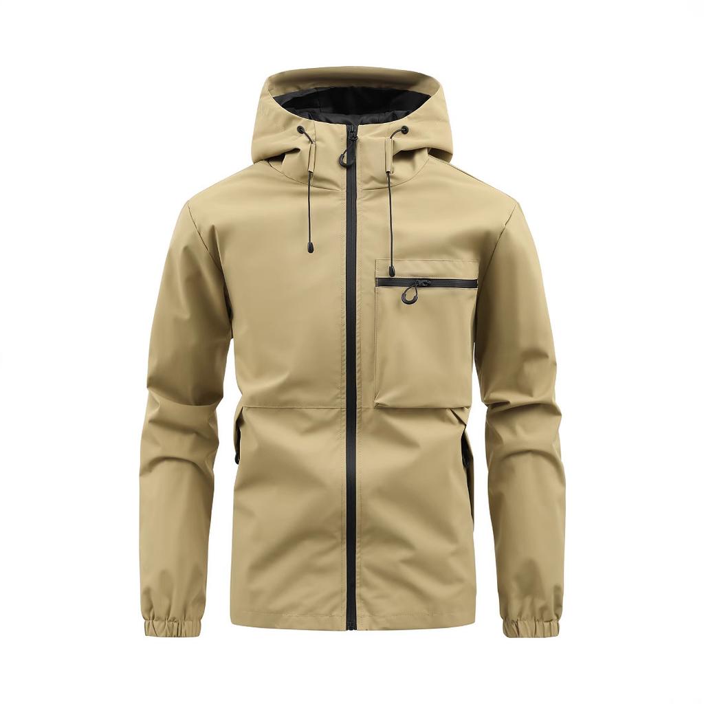Men's Hooded Casual Waterproof Outdoor Jacket, Assault Jacket, Casual Top
