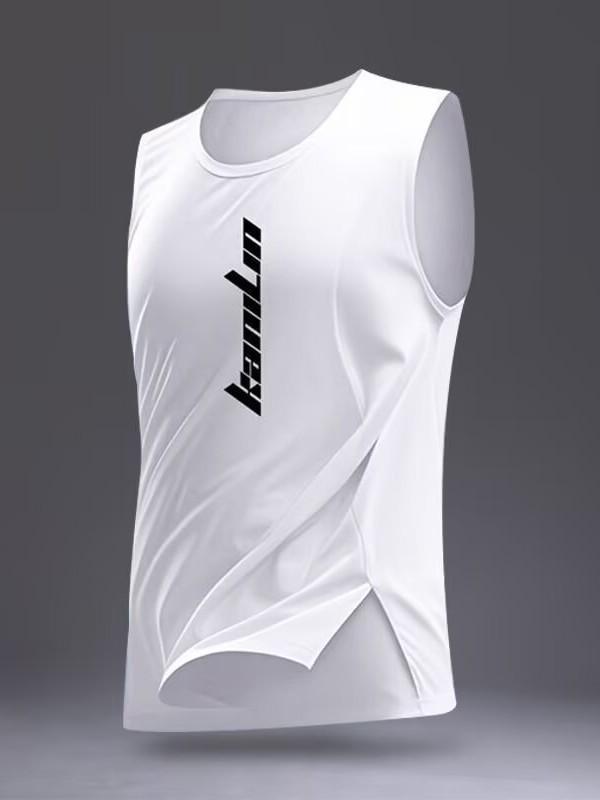 Men's Quick-Dry Sleeveless Sports Vest for Running, Fitness, and Basketball Training