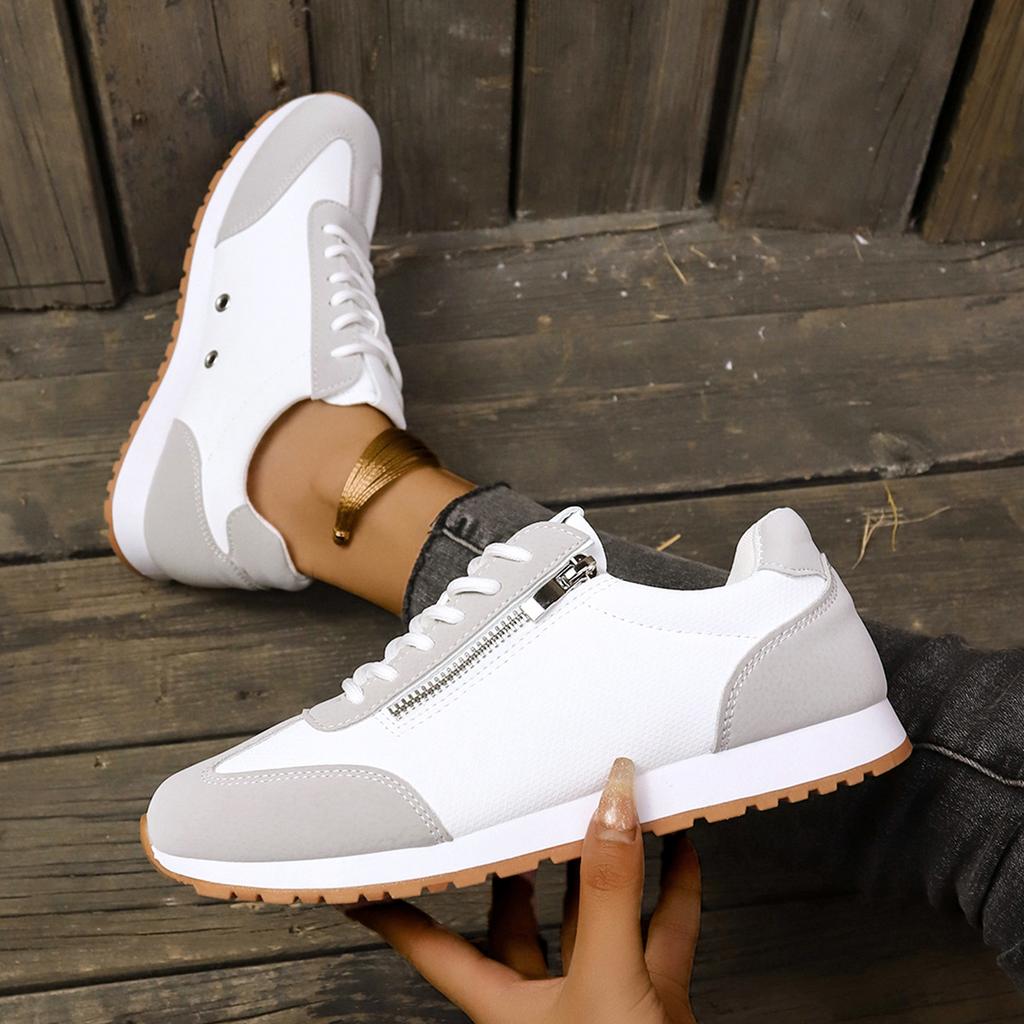 Women Sneakers Lightweight Leather Casual Shoes Forrest Gump Shoes Comfort Sport Running Shoes Lace Up Vulcanized Footwear Tenis