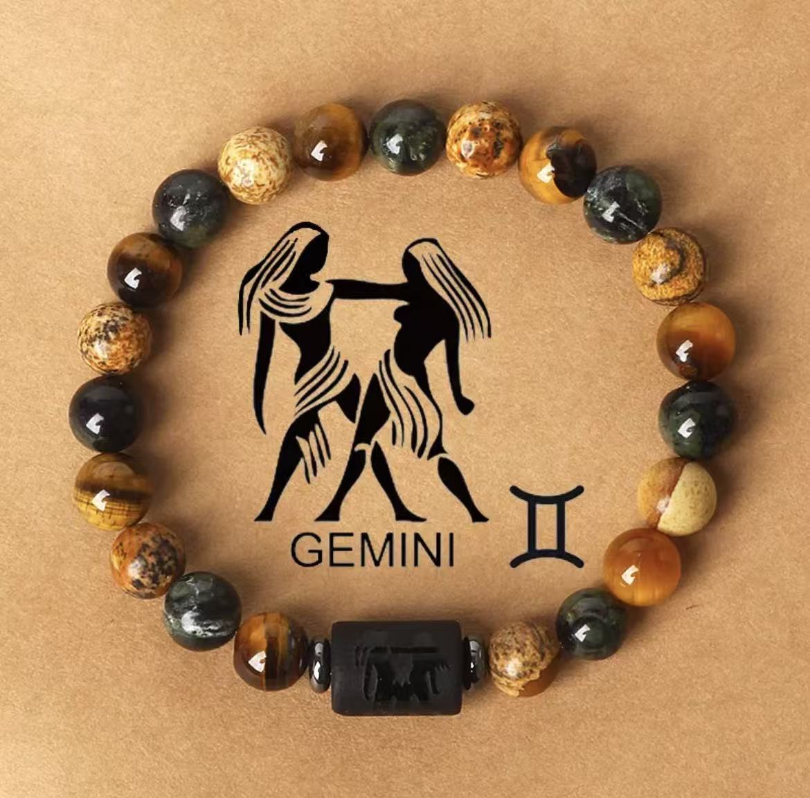 

JYL TS Bracelet Five-leaf Clover Stainless Steel Attracts Extra Luck Gemini аметист