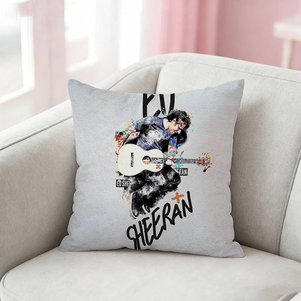 Ed S-Sheeran Albums Pillow Case Cushion Cover Throw Pillow Case For Car Sofa