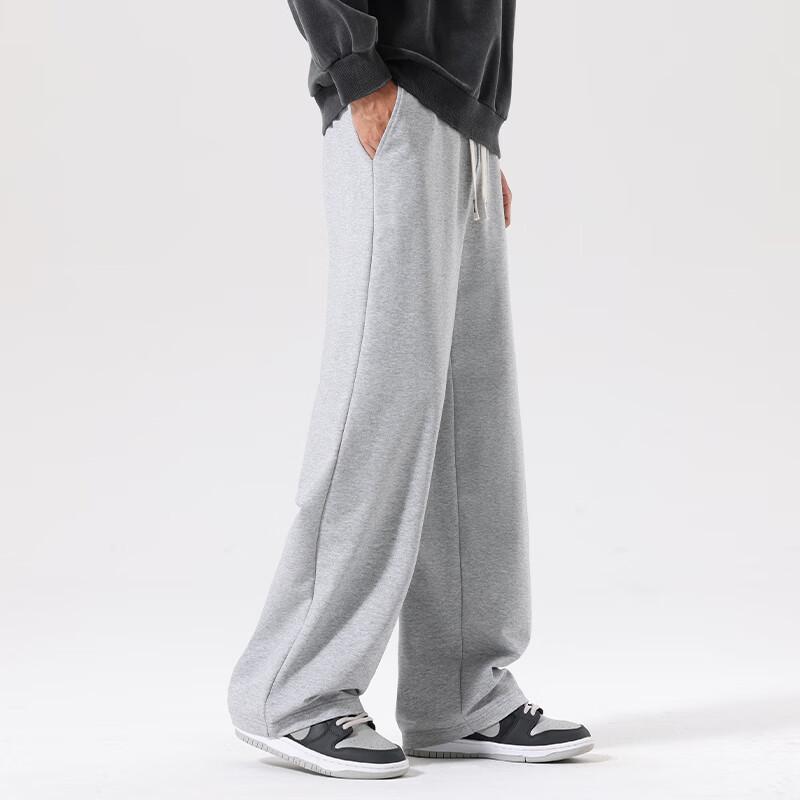 Fingercroxx Men's Heavyweight Knit Straight-Leg Casual Pants