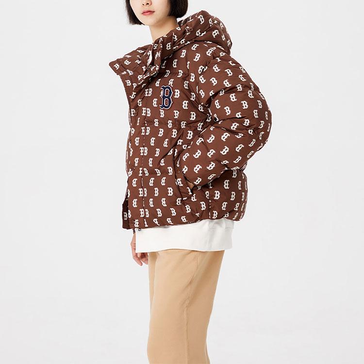 New MLB Down Jacket Unisex Dark Brown 3ADJM0326-43BRD