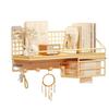 Wall-Mounted No-Drill Shelf for Dorm, Bedroom, or Bathroom