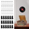 18PCS Acrylic Album Record Wall Display Gramophone Record Display Shelves for Music Collections Self Adhesive