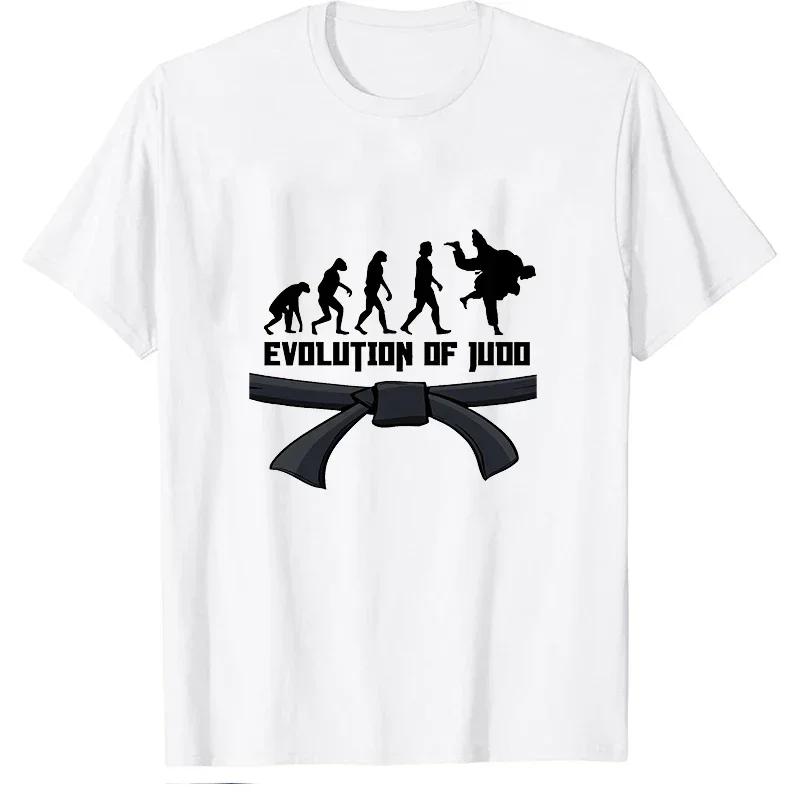 T-shirts for Men Evolution of Judo Classic Graphic T Shirts Short Sleeve Tshirts Oversized Tops Tee Evolution of Judo Men's Tees