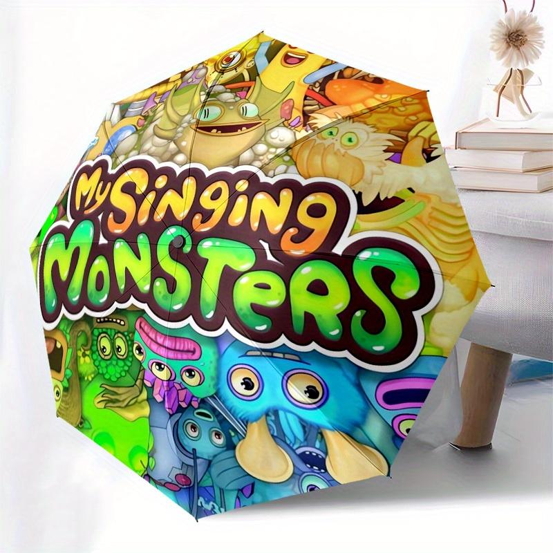 1pc My Singing Monsters Themed High-quality Umbrella,Automatic Opening and Closing Umbrella,Multi-functional Umbrella G0811181