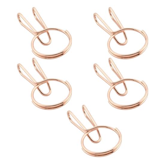 Yousheng 1/2/3/4/5Pcs Metal Key Ring Bookmark Thumb Page Holder Book Opener Keychain Bookmark Clip Lightweight Tool