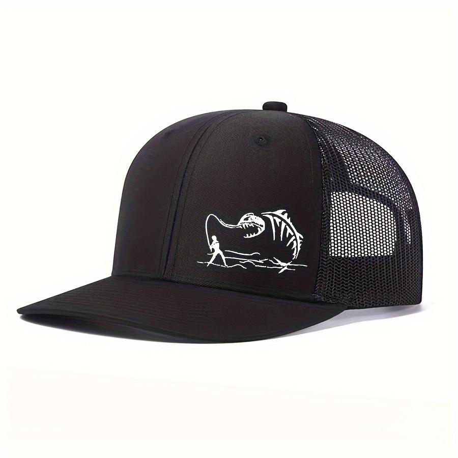 Nieuwe Unisex Ga Vissen Borduurwerk Baseball Net Caps Lente en Zomer Buiten Verstelbaar Casual Hoeden Zonbescherming Hoed