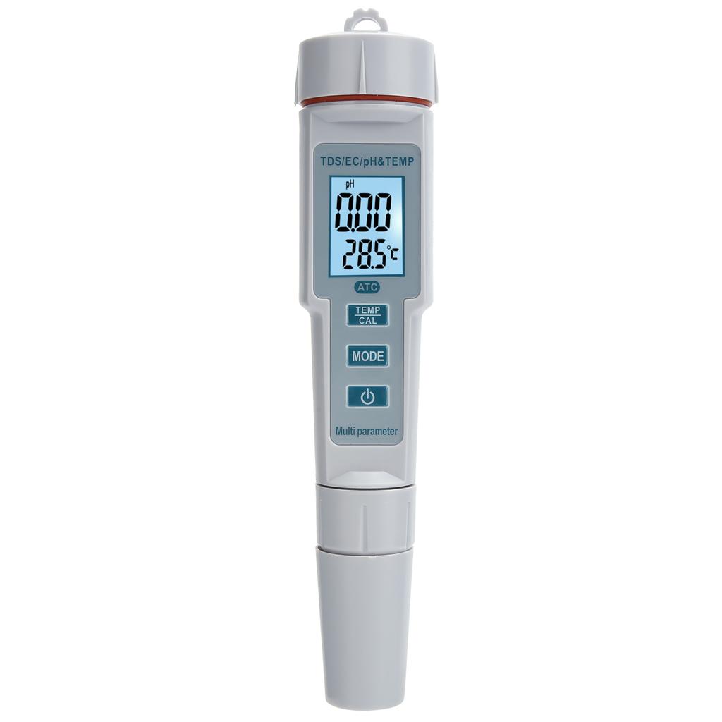 4 in 1 Water Quality Tester Portable PH EC TDS Temperature Digital Salinity Meter