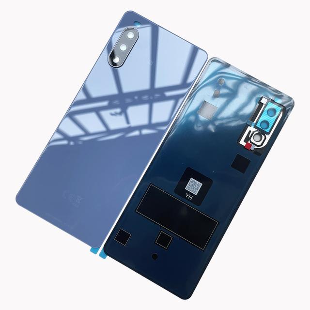Für Sony Xperia 10 III Zurück Batterie Abdeckung Glas Für Sony X10 iii Gehäuse Hintere Tür Mit Objektiv Ersatz Teile