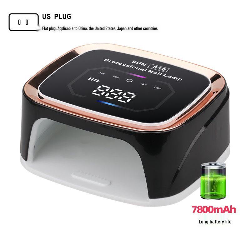 S10 High-Power Wireless 108W Rechargeable Nail Lamp for Phototherapy and Nail Art