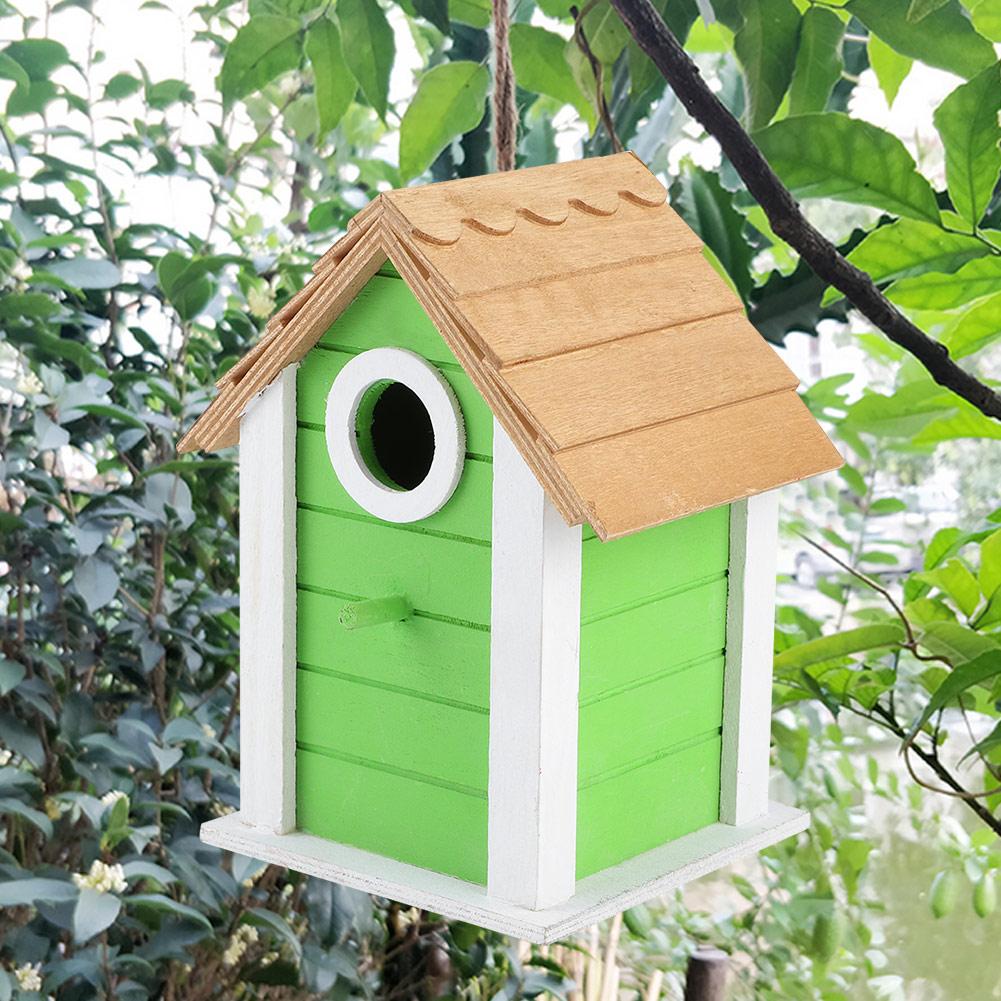 Açık Hava Bahçe Balkon Dekorasyonu Ahşap Kuş Papağan Ev Yuvaları Dinlenme Kafesi Kutu Malzemeleri